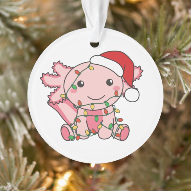 Adorno Axolotl Navidades Animales de invierno Axolotls (Árbol)