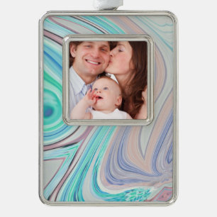 Adorno azul acua menta verde lilo púrpura arcoiris pastel