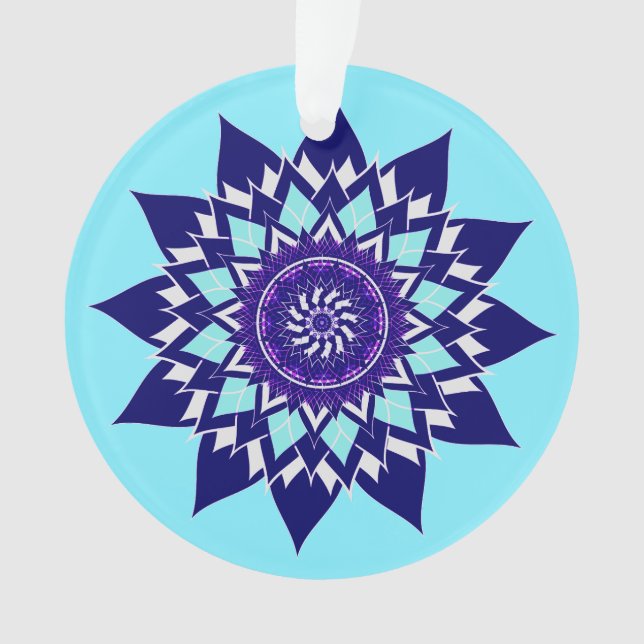 Adorno azules y púrpuras (Anverso)