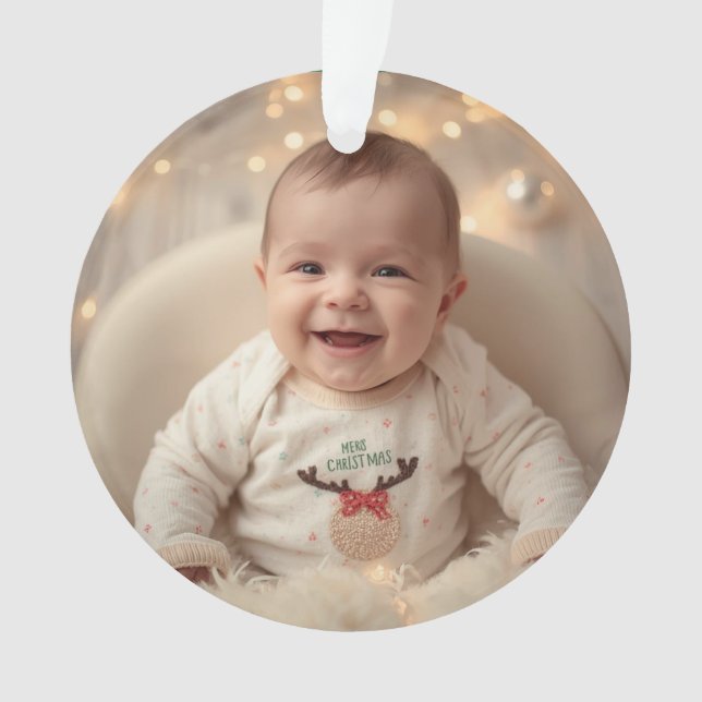 Adorno Baby’s First Christmas Ornament (Anverso)