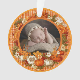 Adorno Baby’s First Thanksgiving Fall Floral Photo