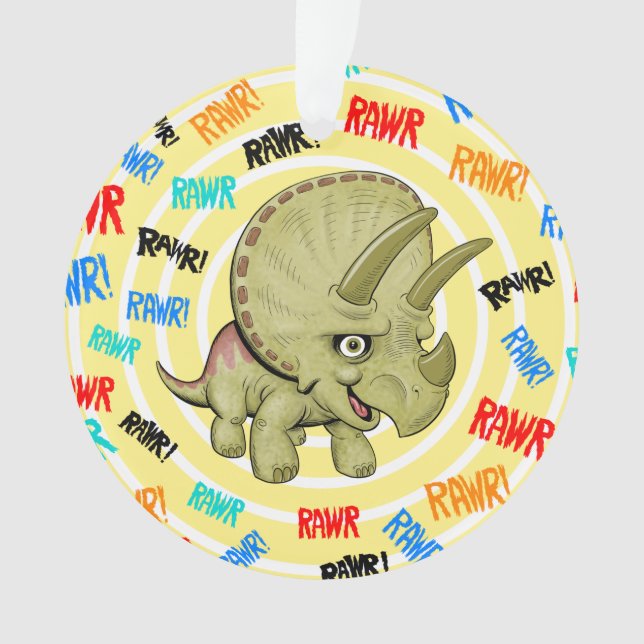 Adorno Baby Triceratops (Anverso)