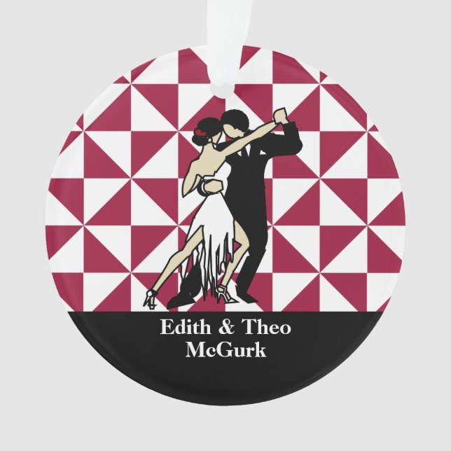 Adorno Bailarinas de tango (Anverso)