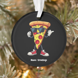 Adorno Baile Pizza Slice Un Diseño Delicioso Y Atractivo