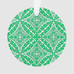 Adorno Baldosas marroquíes - verde jade y blanco
