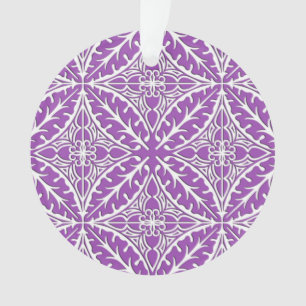 Adorno Baldosas marroquíes: violeta y blanca