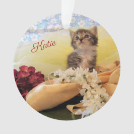 Adorno Ballerina Kitten Kate personalizada - Acrílico