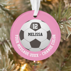 Adorno Balón de fútbol con mensaje y nombre personalizado