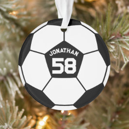 Adorno Balón de fútbol con nombre y Jersey