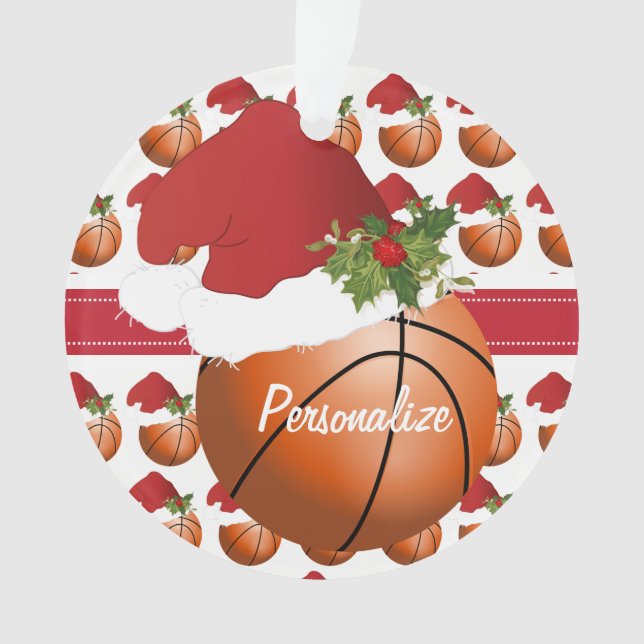 Adorno Baloncesto del navidad del deporte (Anverso)