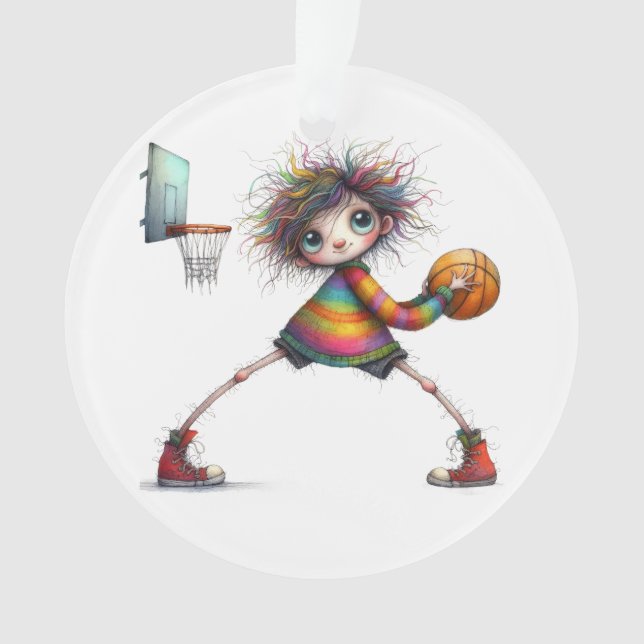 Adorno Baloncesto quirky. Equipo. Amigos. Familia (Anverso)