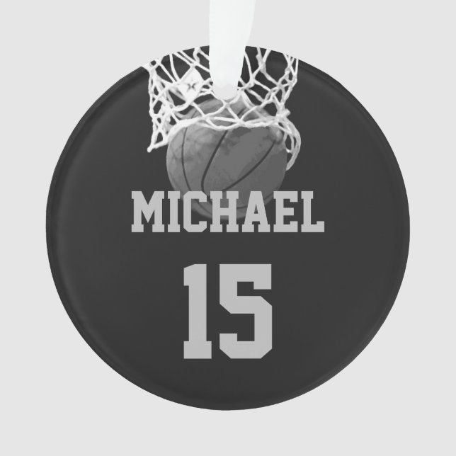 Adorno Baloncesto Su Nombre (Anverso)