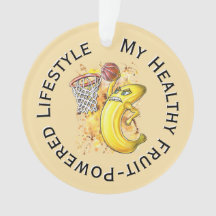 Banana Energy Slam Dunk Circular Fruitaria Texto �