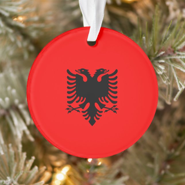 Adorno Bandera albanesa (Árbol)