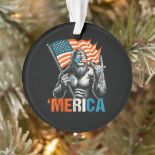 Adorno Bandera Americana Roca Bigfoot Merica