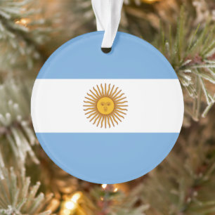 Adorno Bandera argentina Navidades personalizados