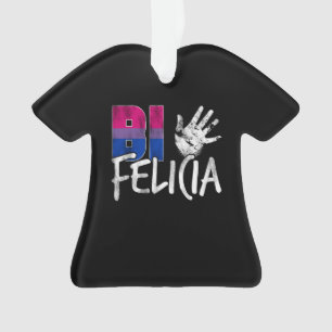 Adorno Bandera bisexual divertida del orgullo de Felicia
