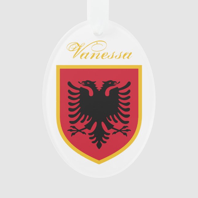 Adorno Bandera de Albania (Anverso)
