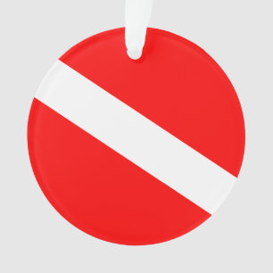 Adorno Bandera de bucear hacia abajo