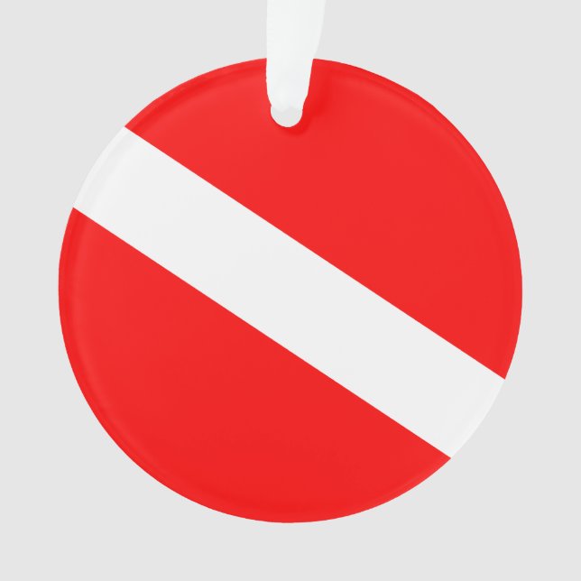 Adorno Bandera de bucear hacia abajo (Anverso)