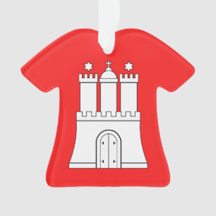 Adorno Bandera de Hamburgo