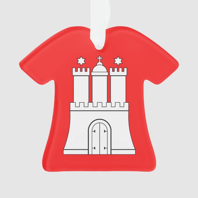 Adorno Bandera de Hamburgo (Anverso)