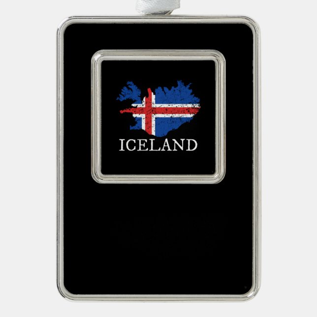 Adorno Bandera de Islandia (Anverso)