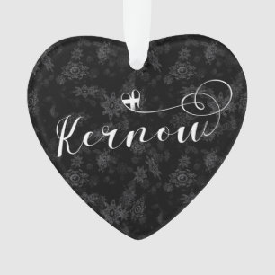 Adorno Bandera de Kernow en el corazón, Cornish, Cornwall