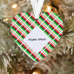 Adorno Bandera de la Diáspora Afroamericana Negra Persona