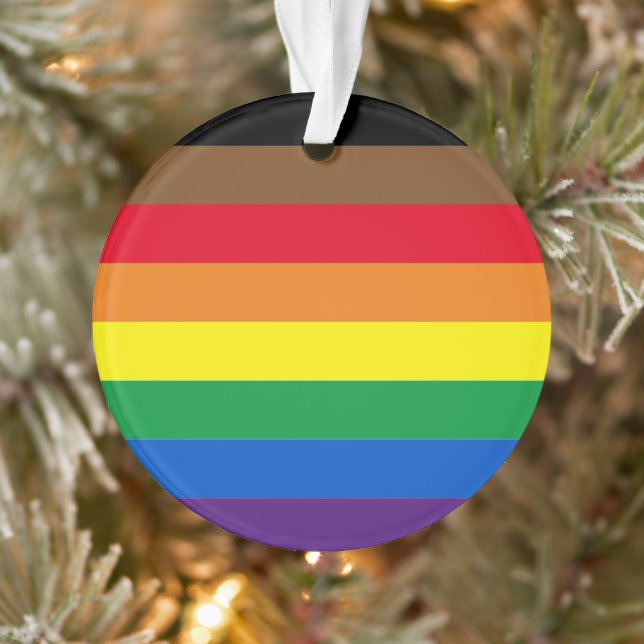 Adorno Bandera de orgullo gay inclusiva arcoíris de Filad (Árbol)