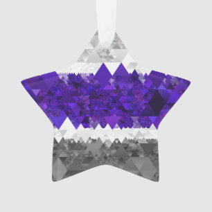 Adorno Bandera de orgullo Greygender geométrico boho retr