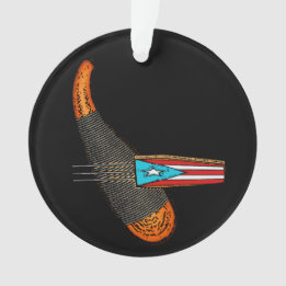 Adorno Bandera de Puerto Rico Guiro