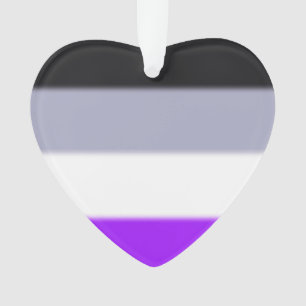 Adorno Bandera del orgullo asexual caído