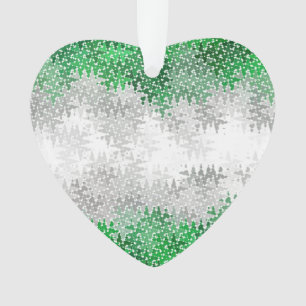 Adorno Bandera del Orgullo Gris Trippy Resumen Rápidament