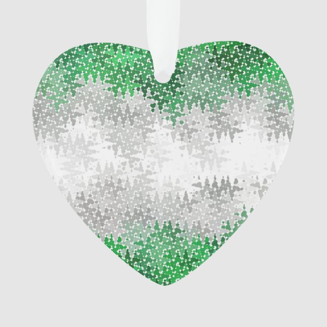 Adorno Bandera del Orgullo Gris Trippy Resumen Rápidament (Anverso)