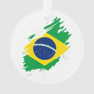 Adorno Bandera Desgarrada Brasil Orgullo Nacional Aficion
