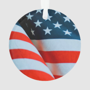 Adorno Bandera estadounidense de los Estados Unidos Blanc