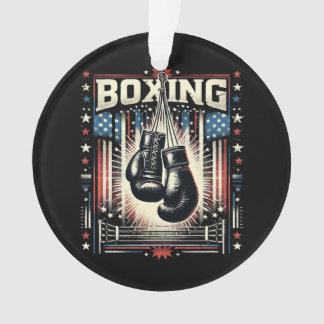 Adorno Bandera estadounidense en problemas de boxeo - Box