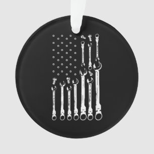 Adorno Bandera Mecánica Mecánica Americana Bandera Patrió