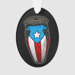 Adorno Bandera portorriqueña Conga Drum T-Shirt
