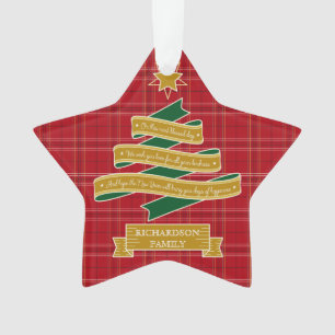 Adorno Bandera roja del personalizado de la estrella de