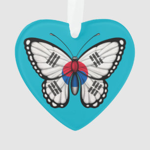 Adorno Bandera surcoreana de la mariposa