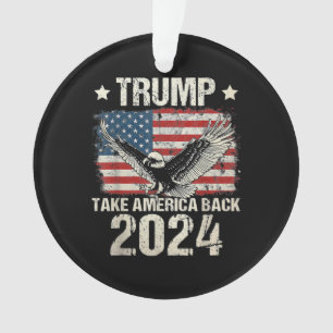 Adorno bandera Trump 2024 recuperar América hombres mujer