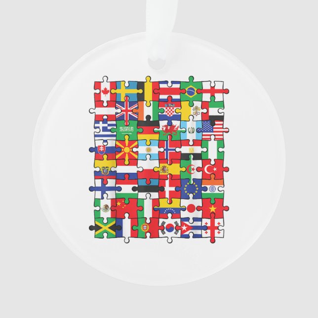 Adorno Banderas de los países de la bandera internacional (Anverso)