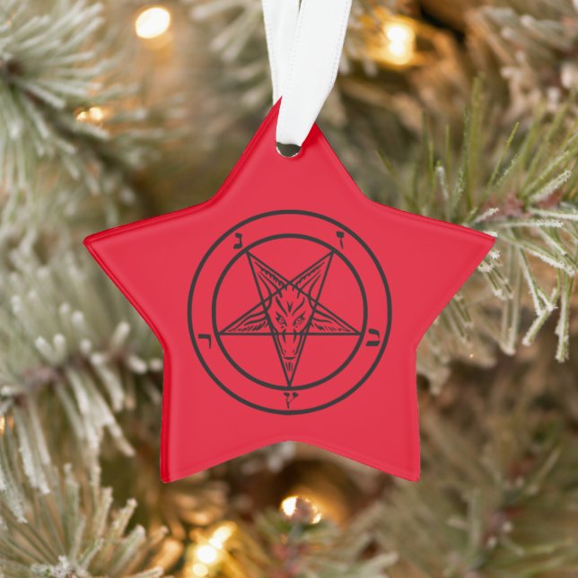 Adorno Baphomet Pentagram Satanic (Árbol)