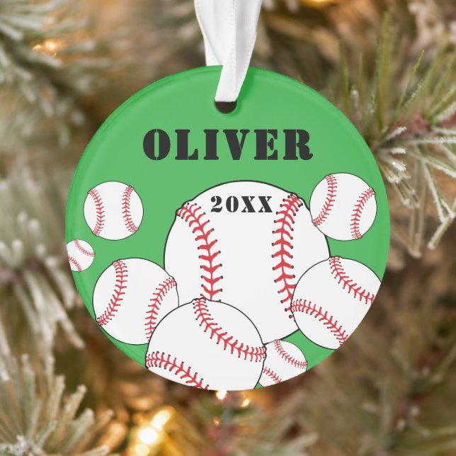 Adorno Baseball Sports Kids Keepsake Christmas (Árbol)