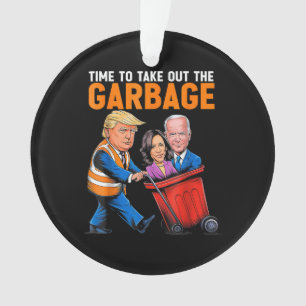 Adorno Basura para Trump 2024 Divertido momento para saca