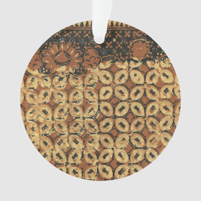 Adorno Batik Earthy Coffee Bean Elegante Rustic Rugged (Anverso)