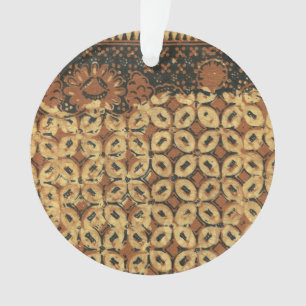 Adorno Batik Earthy Grano de Café Elegante Rústico Áspero