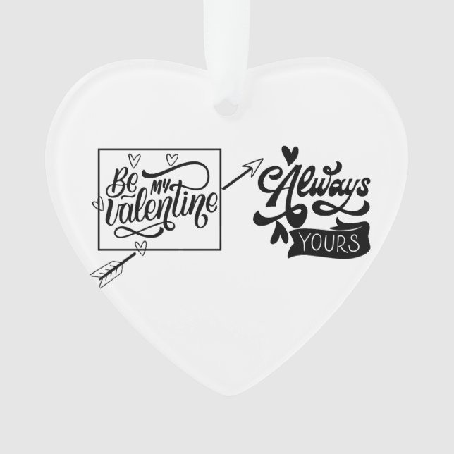 Adorno Be my Valentine: Amor romántico (Anverso)